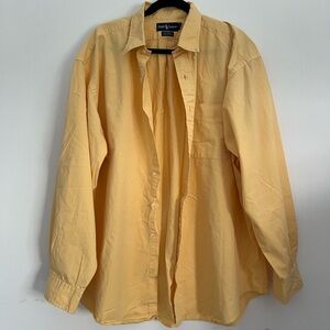 Yellow Ralph Lauren button down shirt